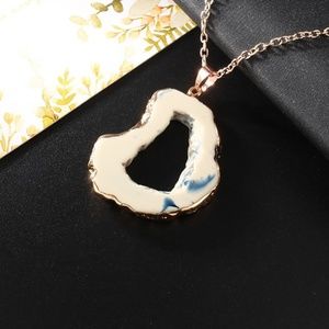 Beautiful Hollow Geode Necklace
